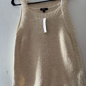 J. Crew Cream Sleeveless Sweater
